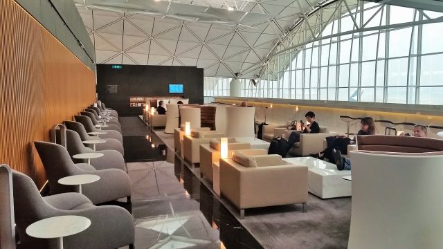 Cathay Pacific First class lounge Hong Kong