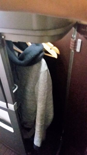 Cathay Pacific Firs class private closet