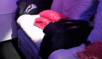 a seat in a plane