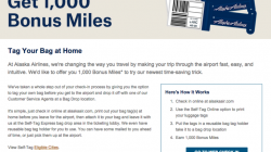 Up to 5,000 Bonus Miles for Using Alaska's Self-Tag Express