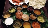 a plate of food on a table