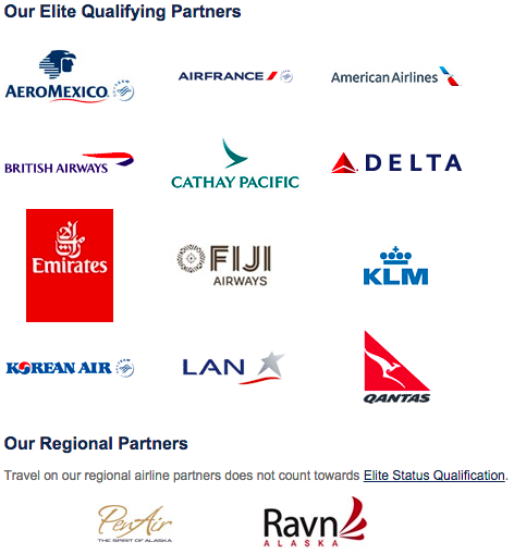 Alaska Airlines partners