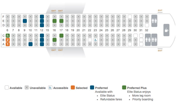 Alaska Preferred Plus seats