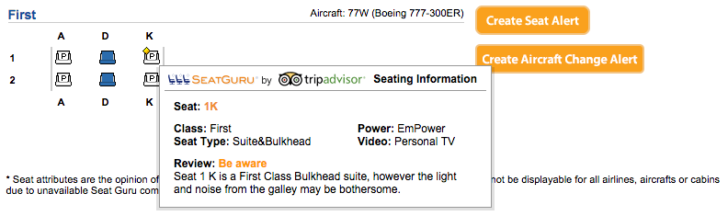 ExpertFlyer seat maps