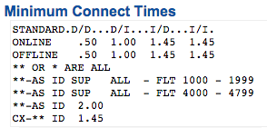 Min Connect Time 2