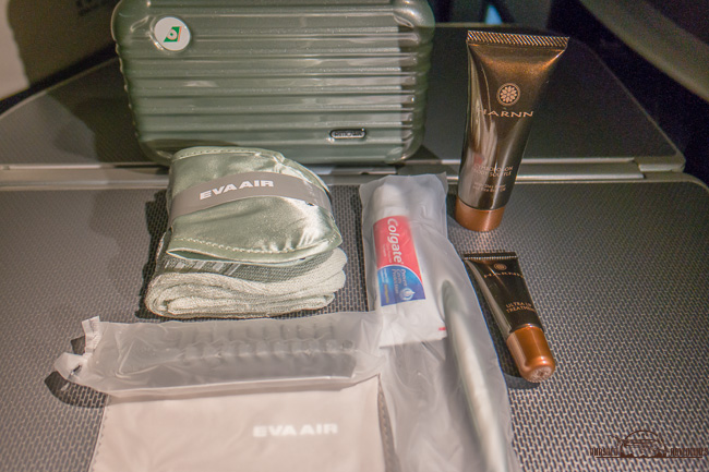 EVA Air Business Class amenity kit