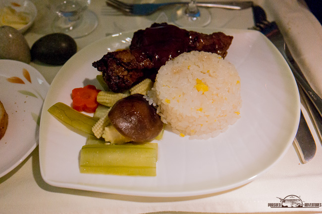 EVA Air Business Class meal