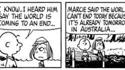 a comic strip of a woman and a man