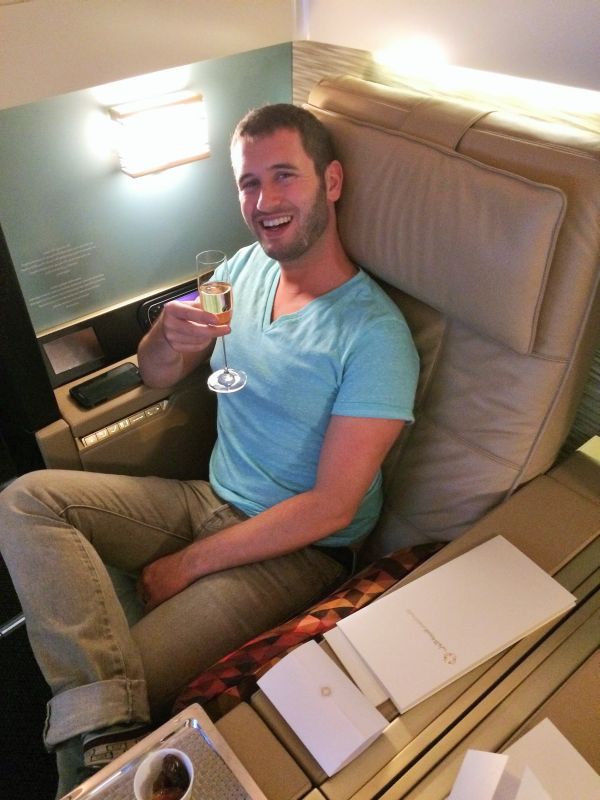 Etihad first class suite drinks