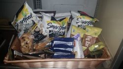 a basket of snacks