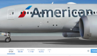 a close up of an airplane