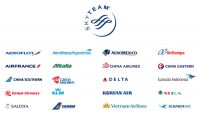 a group of logos of different airlines