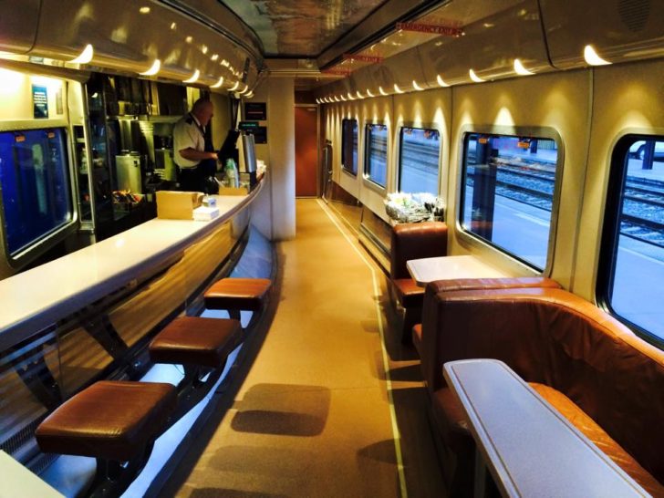 train dining car