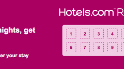 a pink and white hotel card
