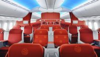 the inside of an airplane