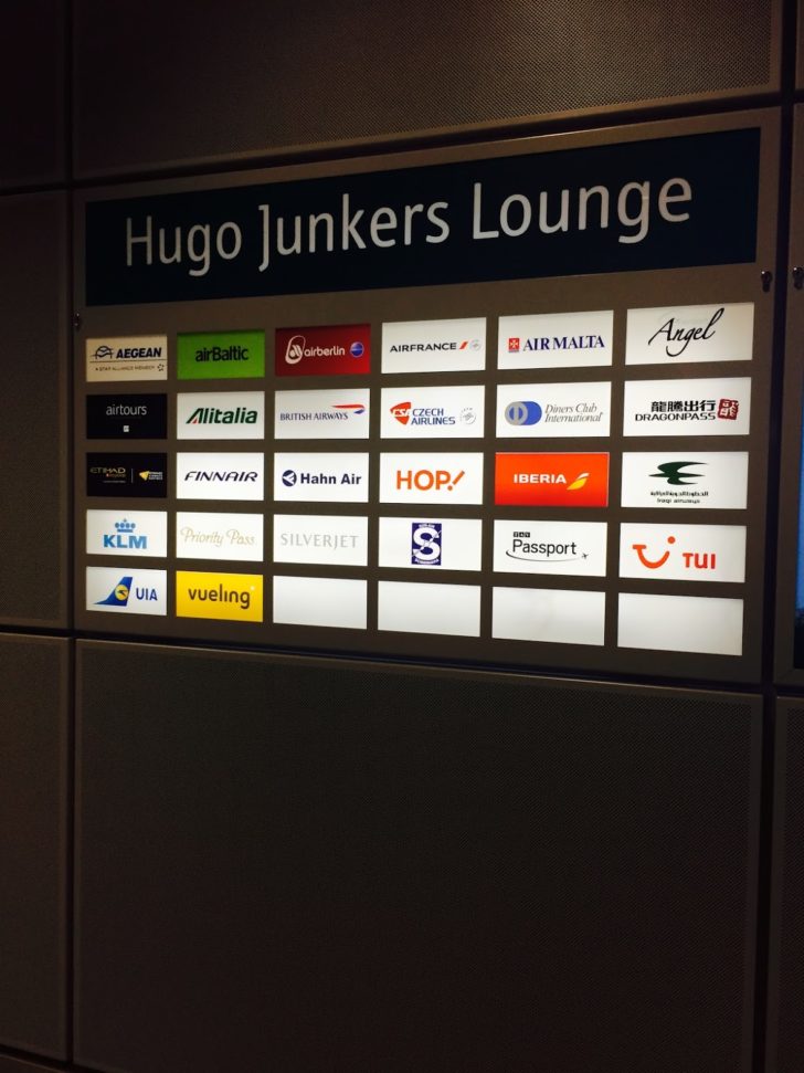 Airlines and Programs that use the Hugo Junkers Lounge