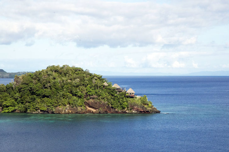 Laucala View from Rock Lodge of Peninusla Villa