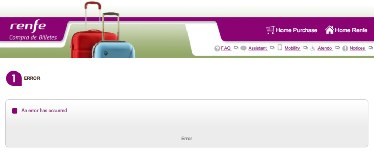 Renfe error