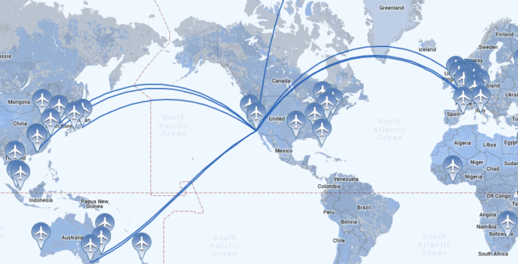 Airbus A380 tracker