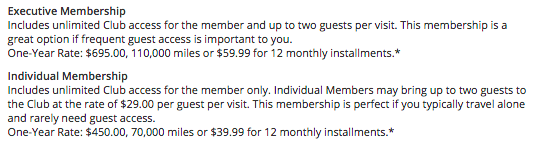 Delta Sky Club membership levels