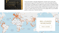 a credit card on a map