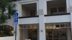 a building with a sign on the front