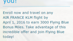 3,000 Bonus Miles for New Air France/KLM Flying Blue Accounts