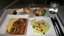a plate of food on a table