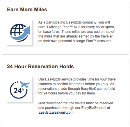 Alaska Airlines EasyBiz