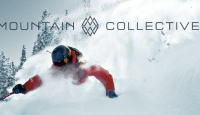a person in red pants skiing