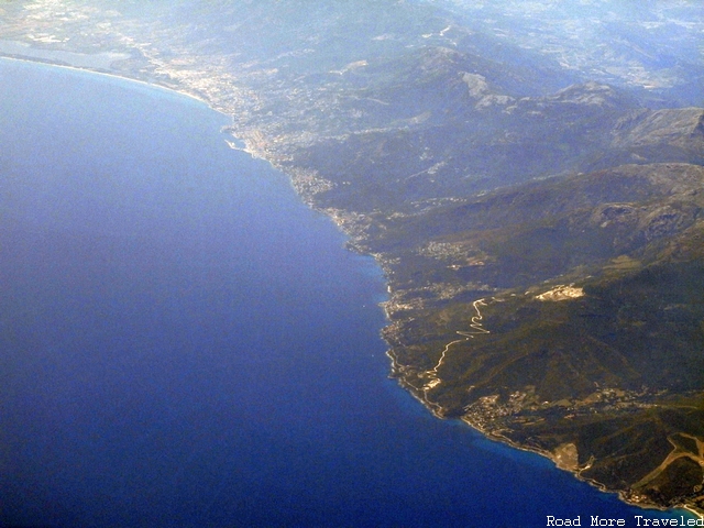 Corsica at 35,000 Feet