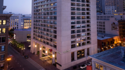 a tall building with many windows