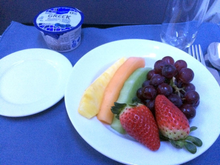 United first class breakfast 1