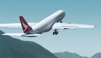 a white airplane flying in the sky