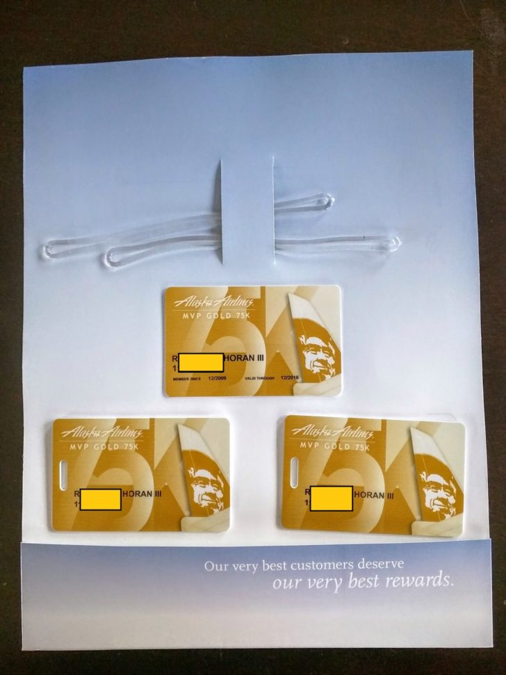 Alaska Airlines MVP Gold 75K Packet Travel Codex