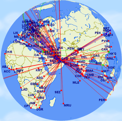 Non-Aligned First Class Routes