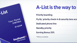 a blue card with white text
