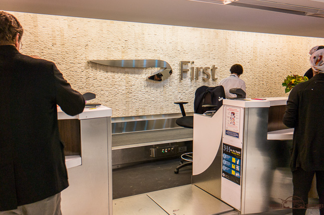 British Airways First Class check-in