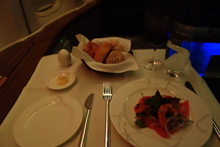 Cathay Pacific 747 first class HND-HKG 03