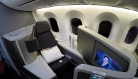 a seat in an airplane