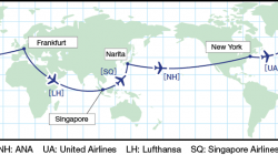 a map of the world with planes