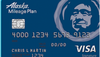 a blue credit card with a picture of a man