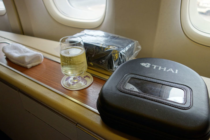 Thai Airways first class 747 BKK-HND 13