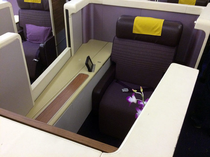 Thai Airways first class 747 BKK-HND 14