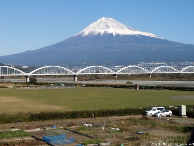 Fuji-san from Shinkansen train