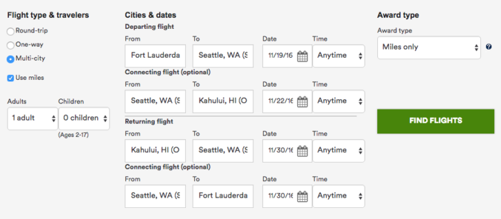 Alaska Airlines website 14