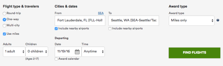 Alaska Airlines website 16