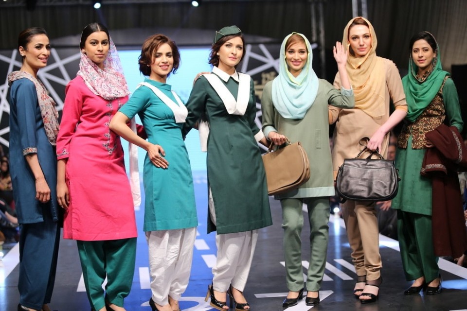 a group of women wearing different outfits