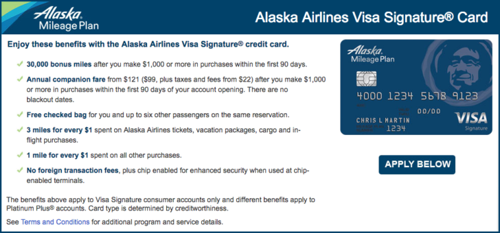 Alaska Visa Signature