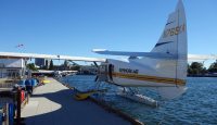 a plane on the water